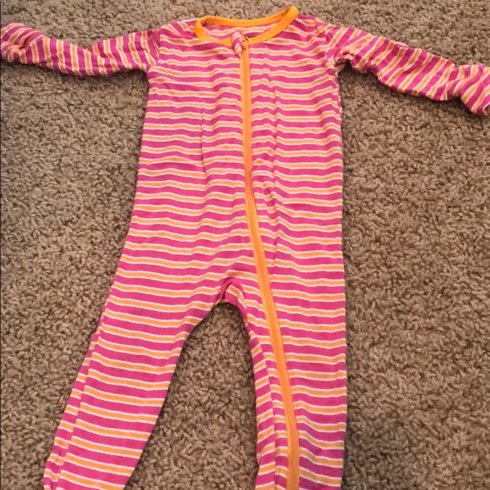 Kickee zipper jammies 9-12 months